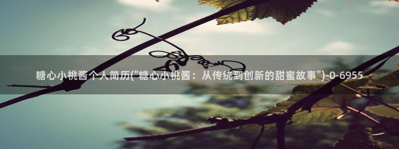 麻酥酥糖心vlog：糖心小桃酱个人简历(\